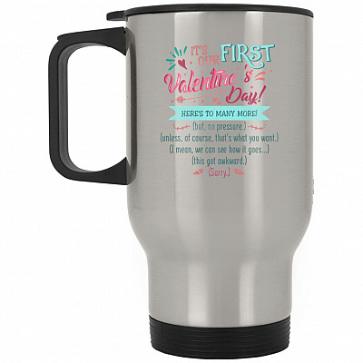 14 oz. Silver Travel Mug
