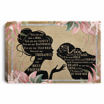 Cute Pug Dog Life Whisper You Are Not Just A Dog You Are My Sanity Saying Framed Canvas Unframed Poster Decor, White, 0.75'' Framed Canvas