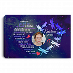 Custom Photo the Moment That You Left Me Wrapped Framed Canvas Prints - Unframed Poster - Home Wall Art, White, 0.75'' Framed Canvas