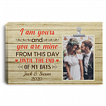 Custom Photo I Am Yours and You Are Mine Wedding Gifts Framed Canvas Prints - Unframed Poster - Wall Art, White, 0.75'' Framed Canvas