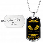 To My Riding Partner Biker I Could Have Every Pressed Tight Against Mine Biker Couple Quote Dog Tag Necklace - Dog Tag (Silver)