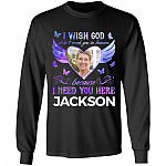 Custom Photo I Need Hoodie, Black, Long Sleeve