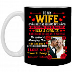 Personalized Photo To My Wife Mug, Black, 11 oz. White Mug Personalized Photo To My Wife Mug, Black, 11 oz. White Mug