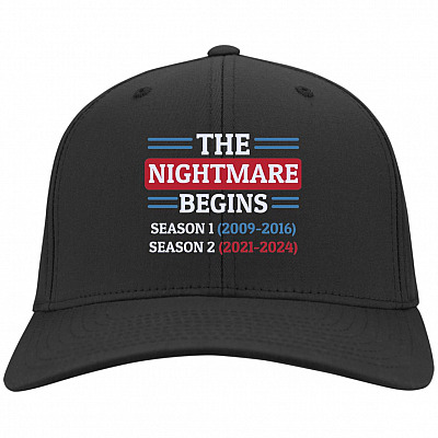 The Nightmare Begins January Cap, Black, Twill Cap