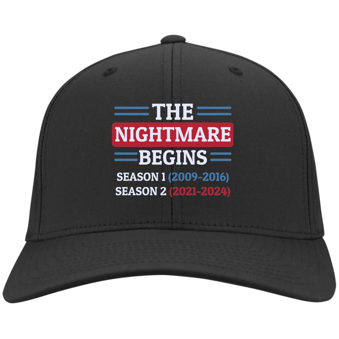 The Nightmare Begins January Cap, Black, Twill Cap