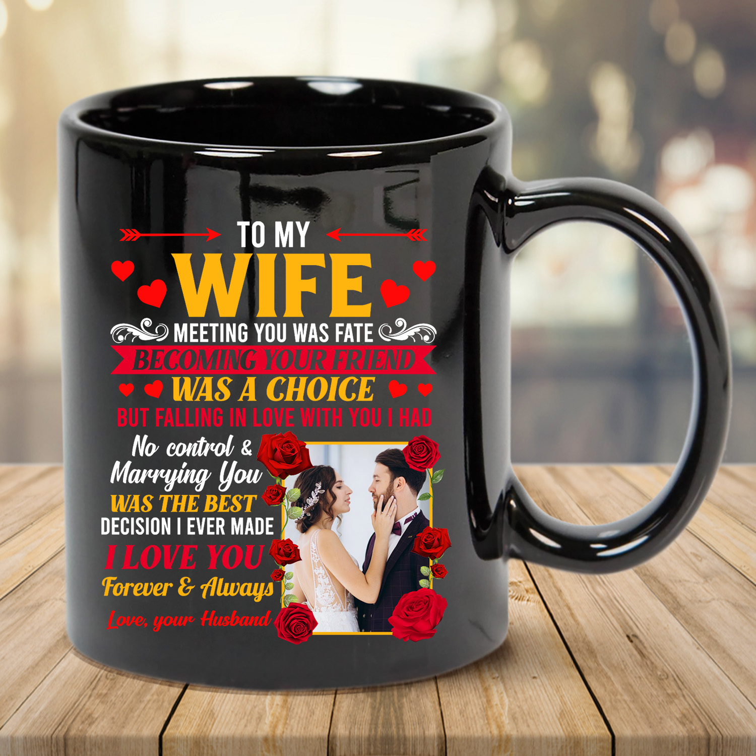 4VT. To My Wife Meeting You Custom mug mk2