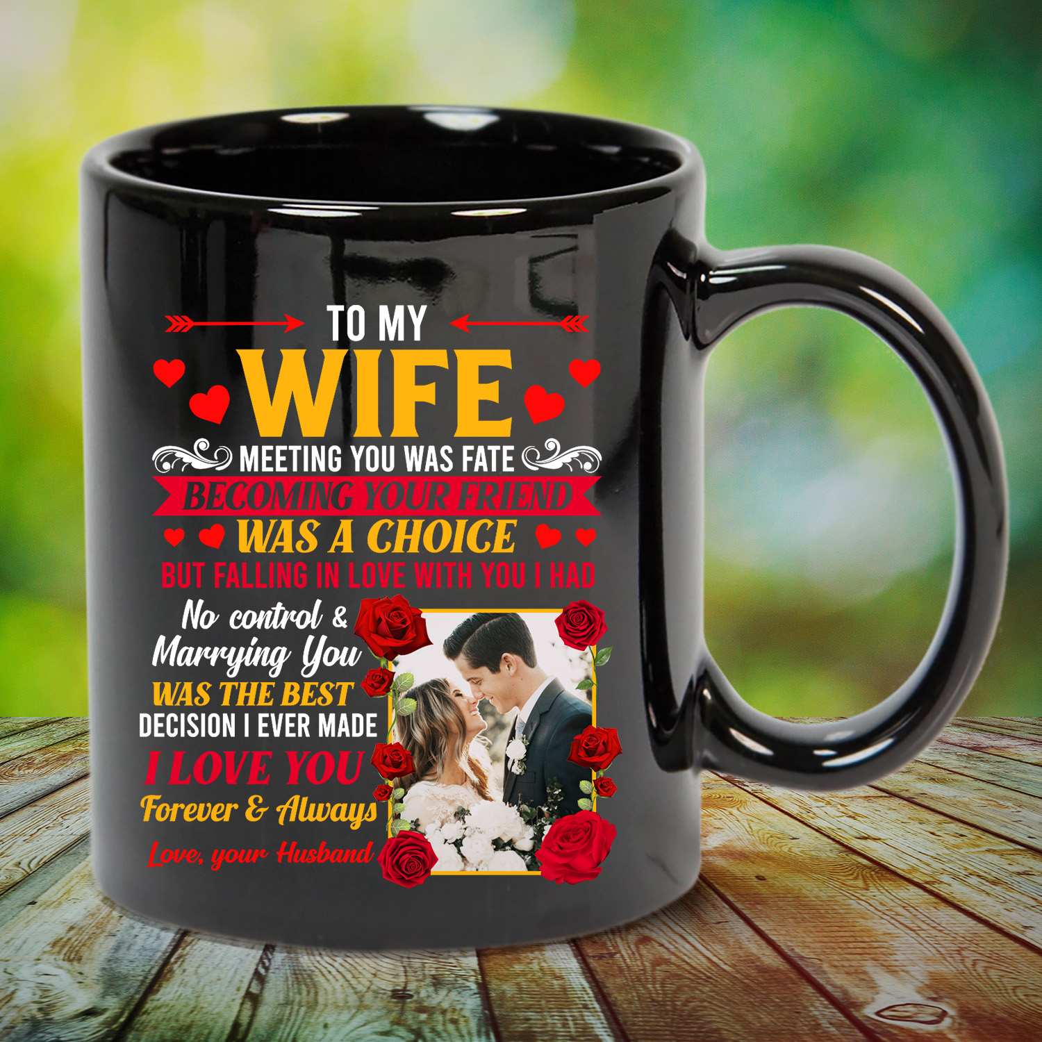 4VT. To My Wife Meeting You Custom mug mk3