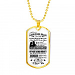 To My Dear Amazing Man Everything In My Life Has Led Me To You Couple In Love Saying Quote Dog Tag Necklace - Dog Tag (Gold Plated)
