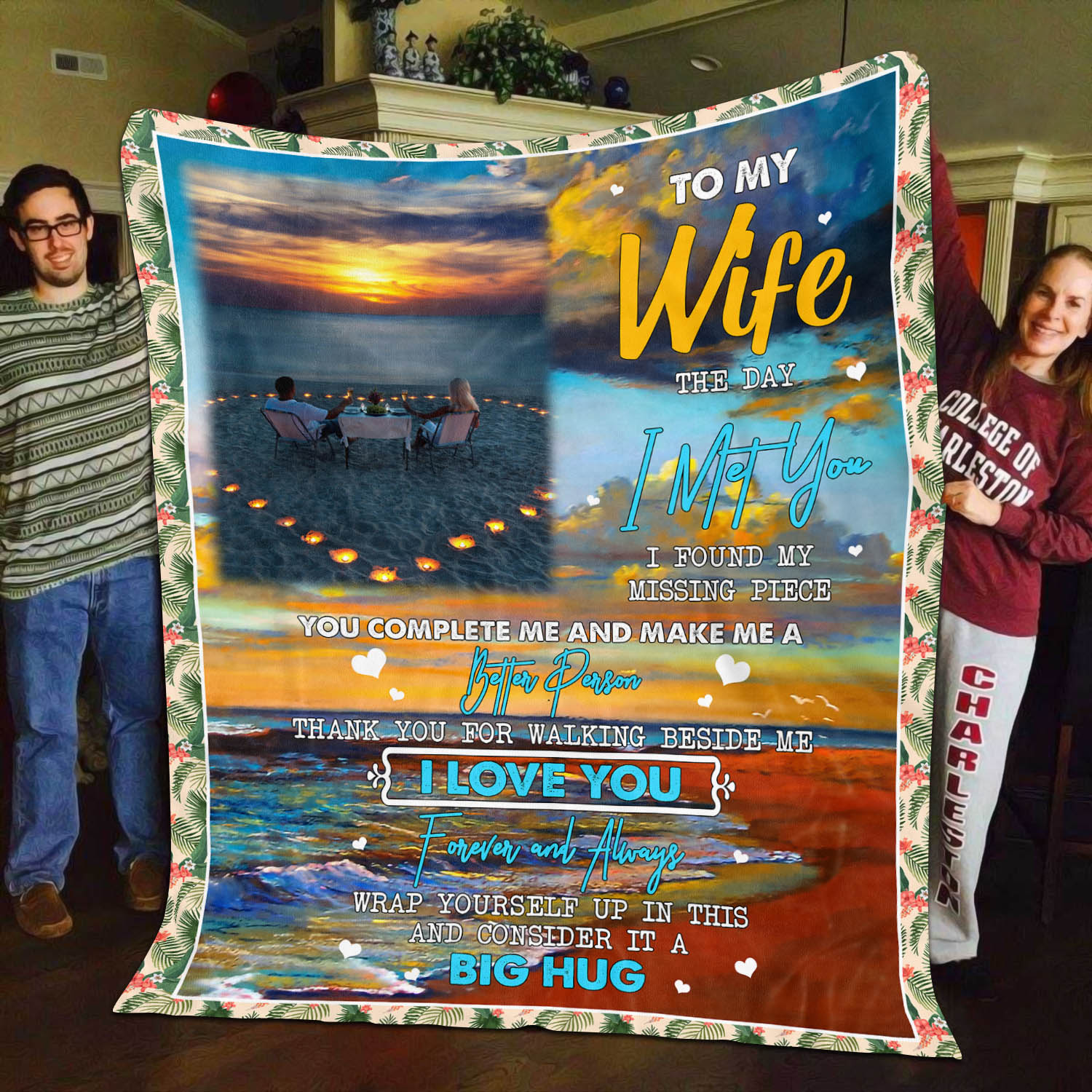 10VT. To My Wife The Day I Met Custom blanket mk2