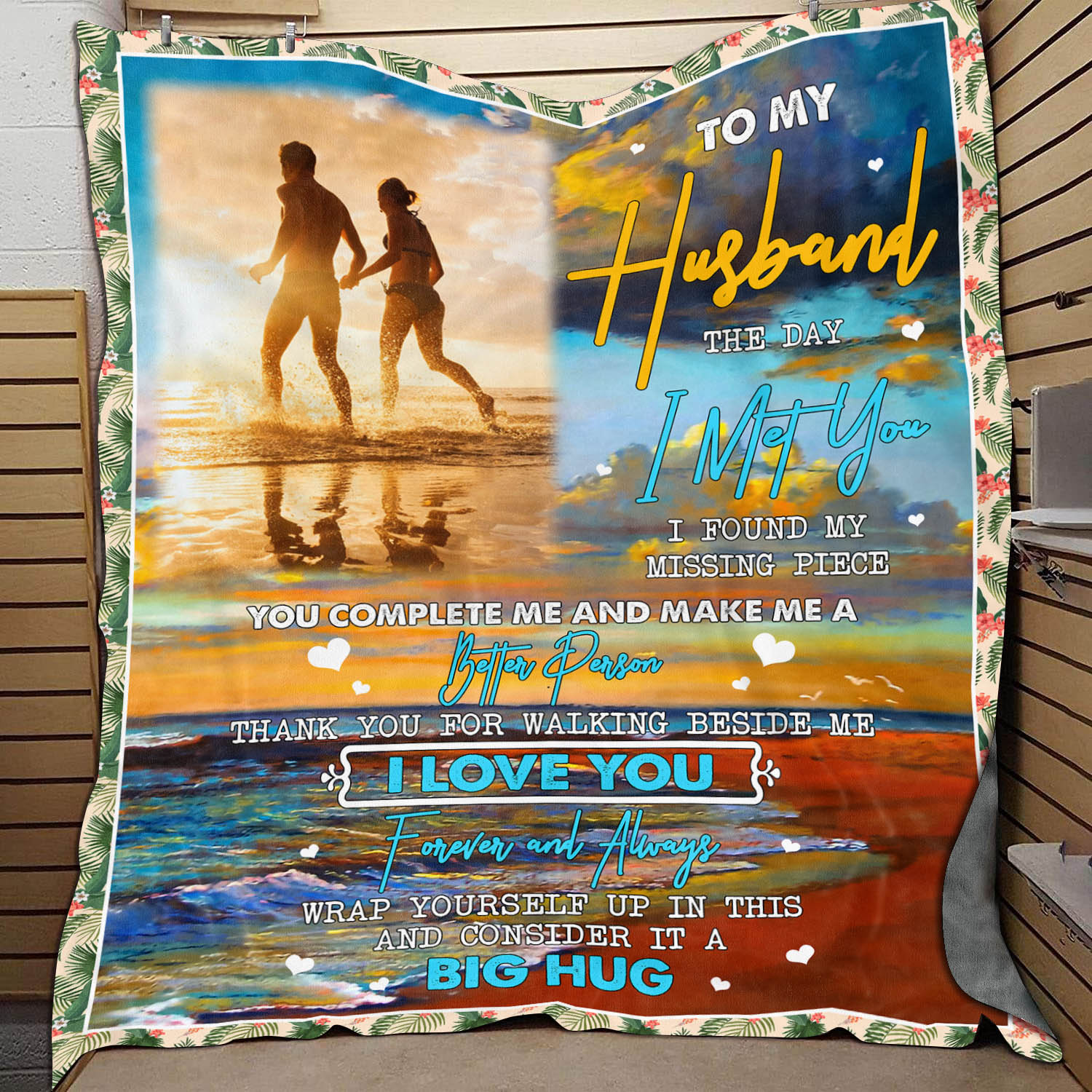 10VT. To My Husband The Day I Met Custom blanket mk3