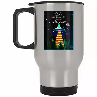 14 oz. Silver Travel Mug