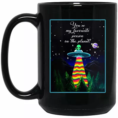 15 oz. Black Mug