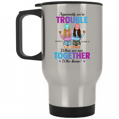 14 oz. Silver Travel Mug