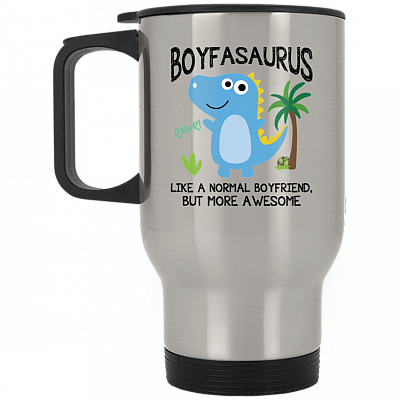 14 oz. Silver Travel Mug