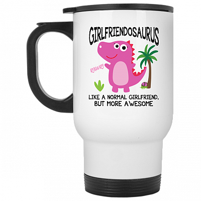 14 oz. White Travel Mug