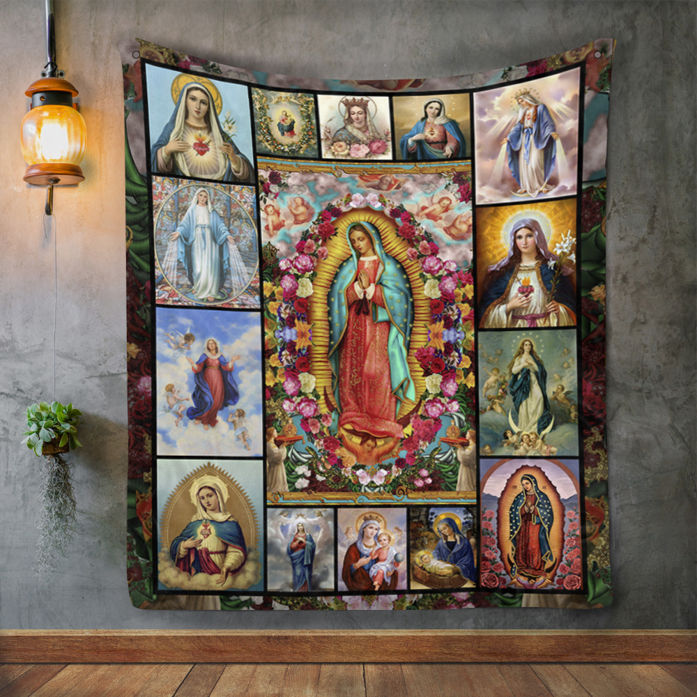 Mary Woven Blanket Lady of The Guadalupe Virgin Mother of god Fleece Mink Blanket l5dm2 Mary Woven Blanket Lady of The Guadalupe Virgin Mother of god Fleece Mink Blanket l5dm2