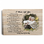 Personalized Photo Couple Memorial Framed Canvas - I Never Left You I Watch You Every Day Unframed Poster, White, 0.75'' Framed Canvas
