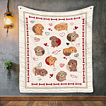 4NH. Dog Pattern (5) Blanket Mockup 2