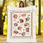 4NH. Dog Pattern (5) Blanket Mockup 1