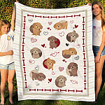 4NH. Dog Pattern (5) Blanket Mockup 5