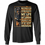 Friend Your Partner Your Dachshund, Black, Long Sleeve Friend Your Partner Your Dachshund, Black, Long Sleeve