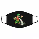 Puking Drunk Leprechaun Washable, Black, Cloth Face Cover – Medium/Large Puking Drunk Leprechaun Washable, Black, Cloth Face Cover – Medium/Large