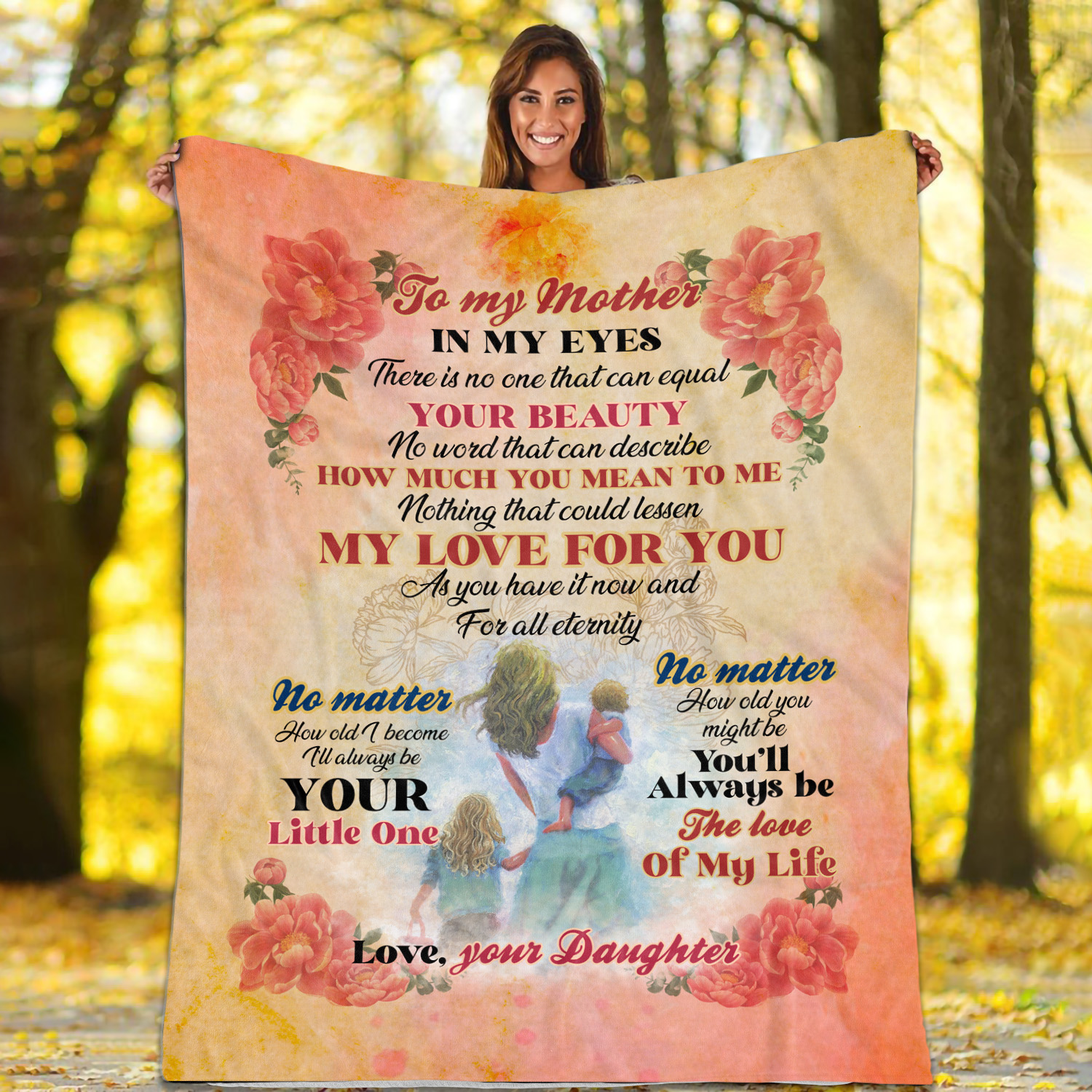 1KNG. Equal your beauty Blanket Mockup 1