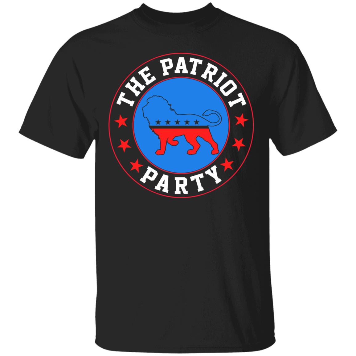 The Patriot Party Lion America Shirt, Black, Unisex T-Shirt The Patriot Party Lion America Shirt, Black, Unisex T-Shirt