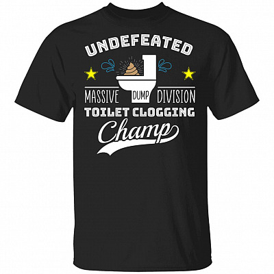 Undefeated Massive Dump Division, Black, Unisex T-Shirt