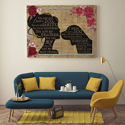 Alternative view of Beagle You Are Not Just A Dog You Are My Sanity Framed Canvas Prints - Unframed Poster - Home Decor Wall Art