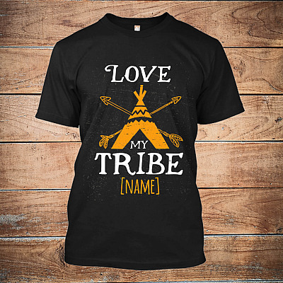 Alternative view of Personalized Love My Tribe T-Shirt - Family Reunion Shirt - Personalized Shirts for Family