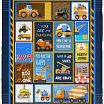 Heavy Equipment To My Son Blanket, White, Cozy Plush Fleece Blanket - 30x40 Heavy Equipment To My Son Blanket, White, Cozy Plush Fleece Blanket - 30x40