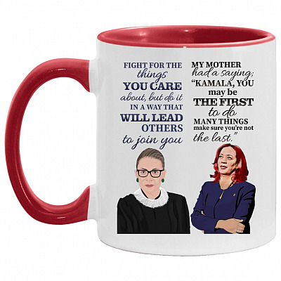 RBG Kamala Harris, White/Red, 11 oz. Accent Mug