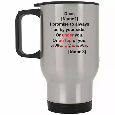 14 oz. Silver Travel Mug