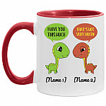 Personalized Accent Mug, White/Red, 11 oz. Accent Mug