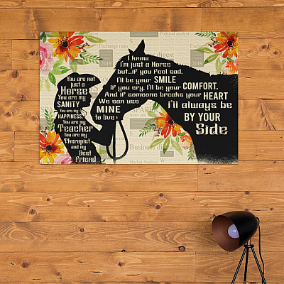 Alternative view of You Are Not Just A Horse You Are My Sanity You Are My Happiness Gallery Framed Canvas Prints - Unframed Poster