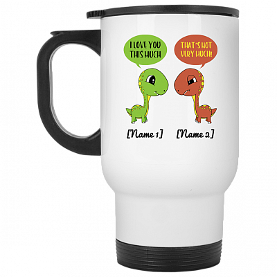 14 oz. White Travel Mug