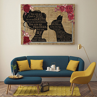 Alternative view of Chihuahua You Are Not Just A Dog You Are My Sanity Framed Canvas Prints - Unframed Poster - Home Decor Wall Art