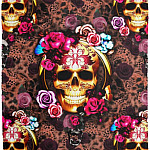 Floral Skull 3D Blanket, White, Cozy Plush Fleece Blanket - 50x60 Floral Skull 3D Blanket, White, Cozy Plush Fleece Blanket - 50x60