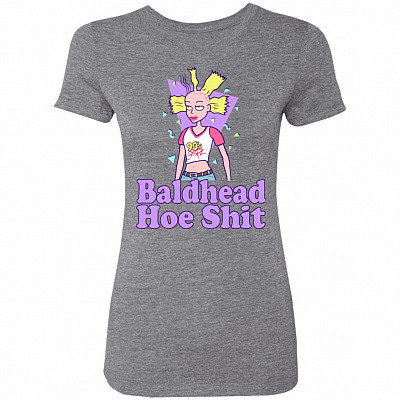 Baldhead Hoe Shit Funny Doll T-Shirt, Premium Heather, Premium Ladies T-Shirt