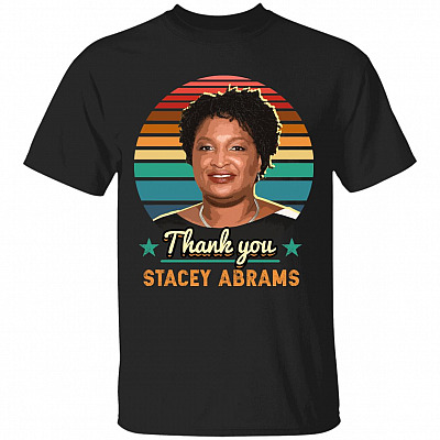 Thank You Stacey Abrams T-Shirt, Black, Unisex T-Shirt