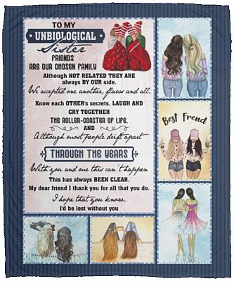 Sister Blanket, White, Cozy Plush Fleece Blanket - 50x60