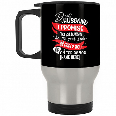 14 oz. Silver Travel Mug