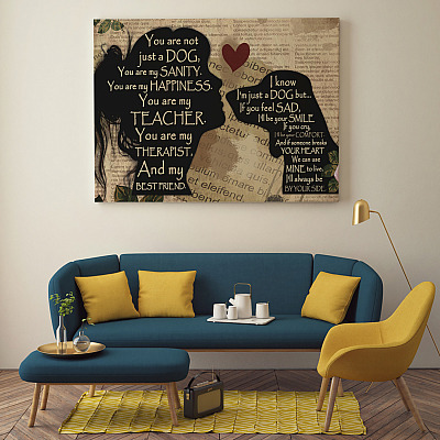 Alternative view of Dachshund You Are Not Just A Dog You Are My Sanity Gallery Framed Canvas - Unframed Poster - Wall Art