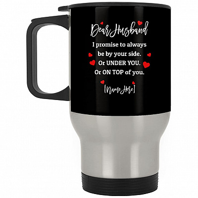 14 oz. Silver Travel Mug