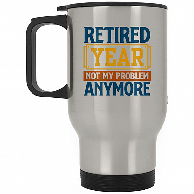 14 oz. Silver Travel Mug