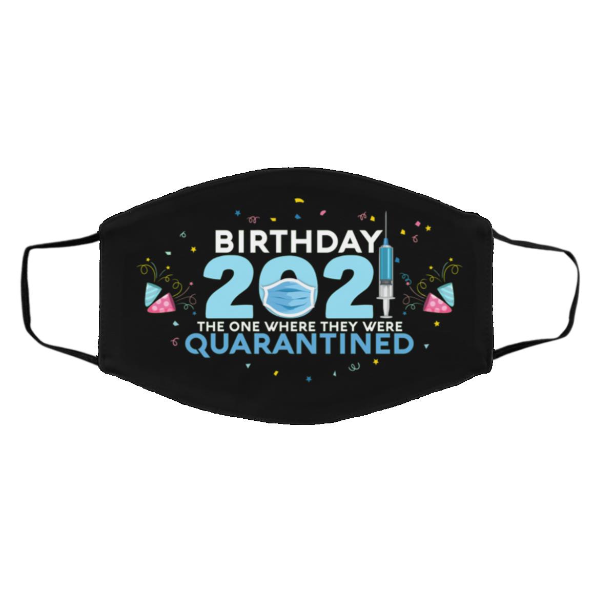 Birthday 2021 The One Where They, Black, Cloth Face Cover – Medium/Large Birthday 2021 The One Where They, Black, Cloth Face Cover – Medium/Large