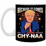 Anti Biden 2020 Not My President Because It Comes from China Ceramic Coffee Mug - Water Bottle, Black, 11 oz. White Mug Anti Biden 2020 Not My President Because It Comes from China Ceramic Coffee Mug - Water Bottle, Black, 11 oz. White Mug