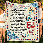 To My Daughter From Dad Inside This Blanket Is A Piece Of My Heart 2