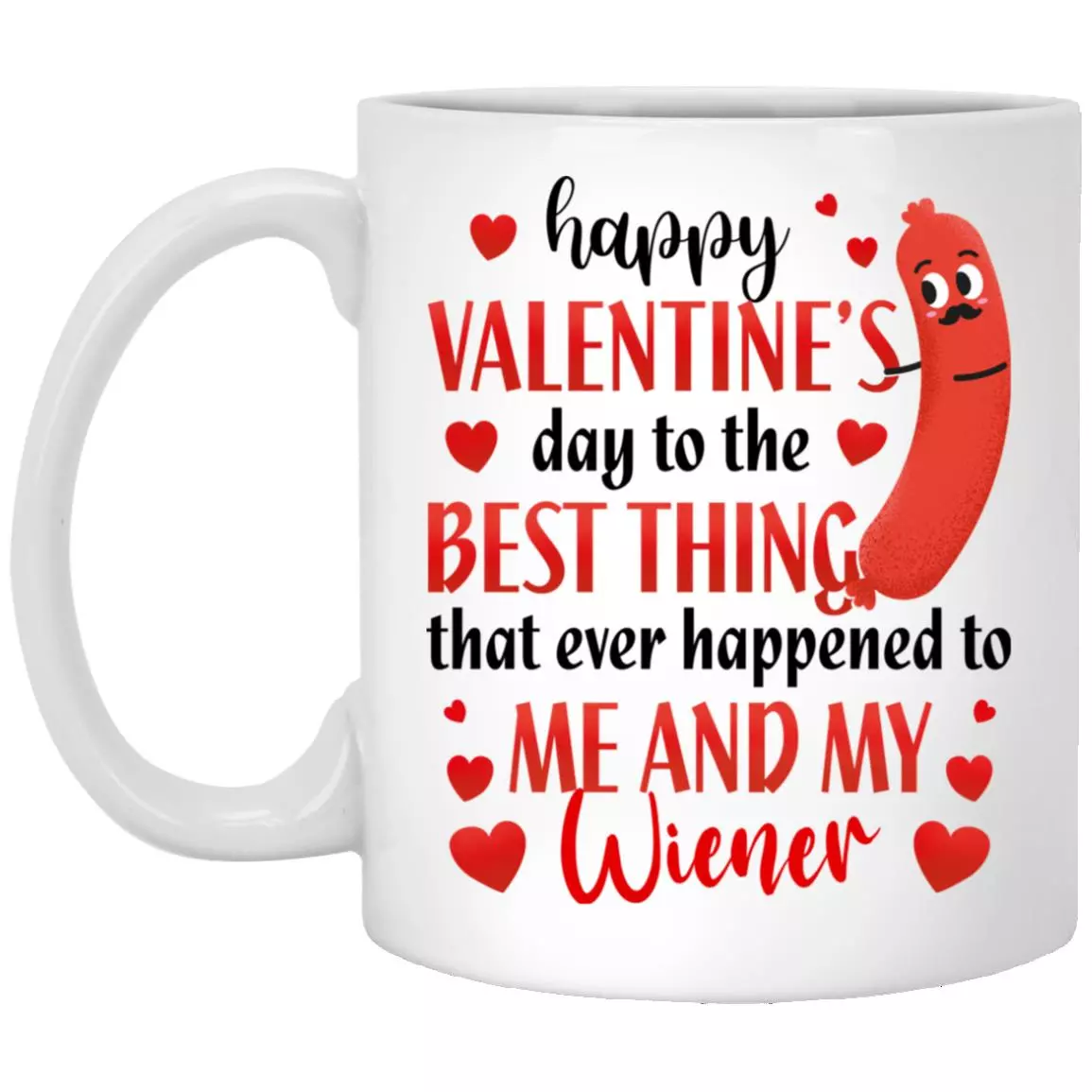Wiener Mug, White, 11 oz. White Mug Wiener Mug, White, 11 oz. White Mug